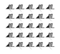 APILADORES DE CABLES ELÉCTRICOS PINZAS DE SUJECIÓN DE CABLES DE PLÁSTICO 25PCS PORTACABLES MULTIFUNCIONAL PARA UN USO VERSÁTIL (Negra)