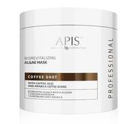 Apis | COFFEE SHOT bio revitalizante máscara de algas | Grano de café | Extracto de semilla de amapola | Pantenol | Para pieles maduras | Efectos visibles | 200 g de producto.