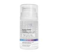 APIS Crystal Skin Crema-Mascarilla de Noche 50 ml con efecto Glass Skin - Luminescine®, extracto de perla, ácido hialurónico y escualano - Glow, hidratación, piel lisa