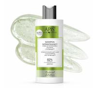 Apis NATURAL SOLUTION Champú fortalecedor - 300 ml - con Baicapil 3%, queratina y cafeína contra la caída del cabello para mujeres y hombres