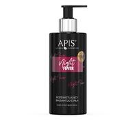 APIS NIGHT FEVER Bálsamo brillo para el cuerpo con partículas doradas, ácido hialurónico, maracuya, aloes, lino, almendras y aceite de cáñamo, piel hidratada durante todo el día, 300 ml