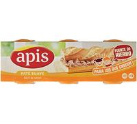 Apis - Paté suave de hígado de cerdo - Fácil de untar - 3 x 80 g - [pack de 3]