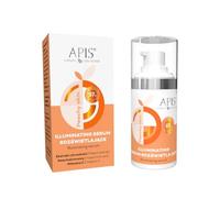 APIS Peachy Skin Glow Serum 15 ml - Sérum facial iluminador para todo tipo de piel con vitamina C, ácido hialurónico y melocotón - Glow, hidratación