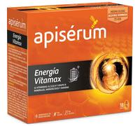 Apisérum Vitamax Viales Bebibles – Jalea Real, Vitaminas y Ginseng – 18 viales