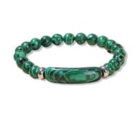 APIUWOXE Pulsera de feromonas de eslabones de cuarzo rosa para mujer, cuentas de cristal de 0.315 pulgadas, elástica, chakra, piedra energética, rosa, pulseras de amor, buena suerte, hecha a mano