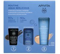 Apivita Aqua Beelicious Crema Color SPF30 40 ml + Limpiador Black Detox 15 ml + Tónico 50 ml
