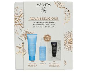 Apivita Aqua Beelicious Gel-Crema 40 ml + Booster 10 ml + Limpiador 5 ml