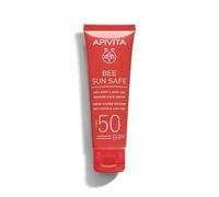 Apivita Bee Sun Safe Crema Antiedad y Antimanchas con color SPF50 - Protector solar con propóleo, algas marinas, hinojo marino - Protección contra rayos UV/IR/luz azul - Arrugas/Manchas/Piel uniforme