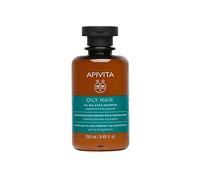 Apivita Champú Equilibrante para Cabello Graso 250 ml - Con Propóleo, Tomillo y Romero Bio - Regula Sebo, Refresca y Deja el Cabello Ligero