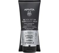 Apivita Gel limpiador desintoxicante negro para rostro y ojos