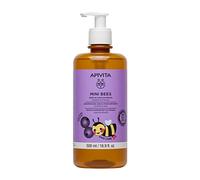 Apivita Mini Bees Champú suave para niños 500ml. Champú natural con miel y arándanos para un cabello suave y brillante. Sin sulfatos, sin siliconas.