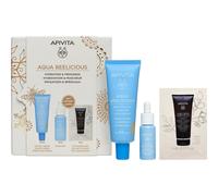 Apivita Pack Aqua Beelicius Tinted Cream 40ml + Booster Gift 10ml + Cleansing Gel 5ml