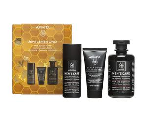 Apivita pack gentlemen crema facial + gel limpiador facial y champú