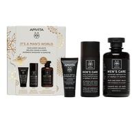 Apivita Pack It´s Man´s World Crema antiarrugas 50ml + Gel limpiador 50ml + champú 250ml
