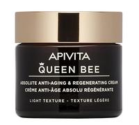Apivita Queen Bee Crema Regeneradora Antienvejecimiento 50ml Textura Ligera Crema Facial Hidratante con Jalea, Propolis y Miel, Arrugas Firmeza, Aumento del contorno facial, Volumen