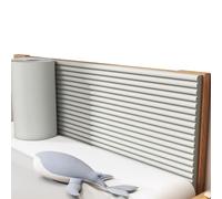 Apk i bc Adhesivo de Pared anticolisión de Esponja para mesita de Noche, ensanchado y Engrosado, Aislante del frío y los Impactos, Apto para dormitorios y Jardines de Infancia.(Grey,200 * 20 * 1.3cm)