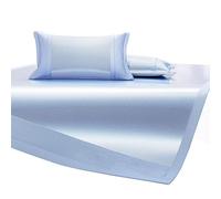 Apk i bc Colchoneta refrescante para Dormir de artemisa, Almohadilla de ratán de Hielo, Almohadilla de Hielo de Verano, colchón refrescante Plegable Lavable, Juego de Tres(Blue,1.5m*2m)