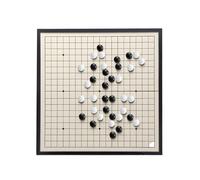 Apk i bc Juego de Go portátil con Tablero magnético, Ligero y Plegable, Jugadores Principiantes.(Yellow,C)