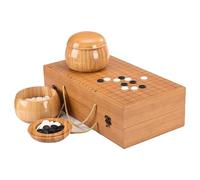 Apk i bc Juego de Gomoku de Madera Plegable de Cinco en Raya, Duradero y Resistente al Desgaste, Adecuado para Jugadores de Go y Gomoku.(A,47 * 44cm)