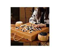 Apk i bc Juego de Tablero de Go Plegable, Juego de Go Gomoku portátil de Madera, fácil de Guardar, para Jugadores de ajedrez Gomoku y Go.(A,47 * 44cm)