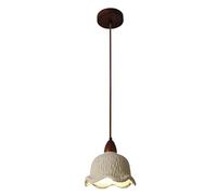 Apk i bc Lámpara de araña Multifuncional para Comedor con Tres diseños de iluminación, Adecuada para dormitorios Interiores y porches.(White,20 * 19CM)