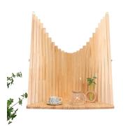 Apk i bc Mesa Plegable Flotante con Esquinas Redondeadas, Resistente a la deformación, Ideal para Paredes de Dormitorio y Sala de Estar.(Yellow,A)