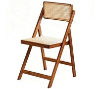 Apk i bc Sillón de ratán, sillón para Sala de Estar, Ahorro de Espacio, diseño ergonómico, Adecuado para Apartamentos y Patios.(Dark,44.5 * 54 * 82CM)