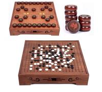 Apk i bc Tablero de Go de Madera Maciza, Resistente al Agua y fácil de Mantener, con diversas Funciones, para Jugadores de Go y ajedrez Gomoku.(A,51 * 51 * 10cm)