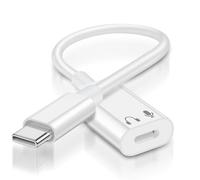 APKLVSR Adaptador Light-ning a USB C auriculares, convertidor de audio para iPhone Light-ning auriculares a dispositivos USB-C, sonido de alta fidelidad Plug & Play, compatible con iPhone 15/16/17