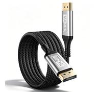 APKLVSR Cable DP 2.1 de 80 Gbps, 1 m, 16 K a 60 Hz, 8 K a 120 Hz, 4 K a 240 Hz, profundidad de color de 12 bits y HDR dinámico, cable DisplayPort a DisplayPort para RTX 5090/4090, monitor de juegos