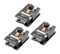 APKLVSR ESP32 CAM ESP32 Tarjeta de desarrollo USB C WiFi/Bluetooth ESP32 DC 5V tarjeta de desarrollo de doble núcleo con cámara OV2640 TF Card Módulo para Arduino (3 piezas)