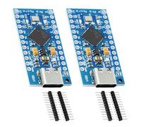 APKLVSR Módulo Pro Micro con chip 32u4, placa de desarrollo Pro Micro 5 V/16 MHz con interfaz USB tipo C compatible con Arduino Pro Micro (2 unidades)