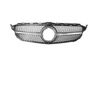 APKOKGNPNC Parrilla Superior Delantera Cromada Estilo Black Diamonds AMG para C W205 C300 C250 C43 2019-2021 Rejilla Delantera Tipo Riñón(Diamonds-S)