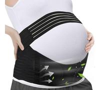 APKOL Faja Embarazada Sujeción, Banda De Maternidad Para El Embarazo, Cinturón Maternidad para Embarazo, Alivia el dolor de espalda y pélvico, Suave Transpirable (Negro,XL)