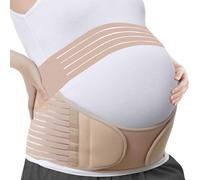 APKOL Faja Embarazada Sujeción, Banda De Maternidad Para El Embarazo, Cinturón Maternidad para Embarazo, Alivia el dolor de espalda y pélvico, Suave Transpirable (Beige,L)