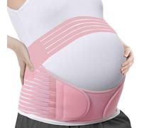 APKOL Faja Embarazada Sujeción, Banda De Maternidad Para El Embarazo, Cinturón Maternidad para Embarazo, Alivia el dolor de espalda y pélvico, Suave Transpirable (Rosa,XL)