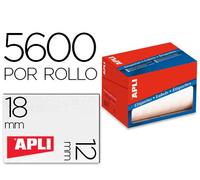 Etiqueta Adhesiva Apli 1679 Tamaño 12X18 mm en Rollo de 5600 Unidades