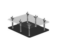 Aplanador de tarjetas acrílicas - Herramienta de prensa transparente para tarjetas | Dispositivo de enderezamiento compacto para corregir objetos de colección distorsionados | Herramienta de