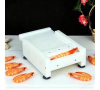 Aplanador Manual De Gambas, Herramienta De Enderezamiento De Empuje Y Tracción, Prensa Para Gambas Tempura, Con 4 Ventosas Y Orificios De Drenaje, Desmontable, Para Bares De Sushi, Catering Y Uso Domé