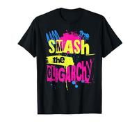 Aplastar la oligarquía Protesta urbana Graffiti Justicia social Camiseta