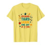 Aplastar Tercer Grado un día a la Vez Camiseta, Hombre, Limón, L