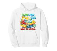 Aplasté 100 días de construcción Escolar Excavadora Niños Niño Sudadera con Capucha