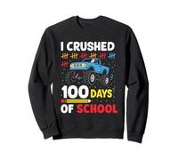 Aplasté 100 días de Escuela Monster Truck Sudadera
