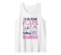 Aplaude, me voy a Casar, Conejo de Yoga, Novia Relajada Camiseta sin Mangas
