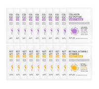 APLB - Collagen EGF Peptide Sheet Mask (10pcs) X Retinol Vitamin C Vitamin E Sheet Mask (10pcs)