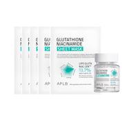APLB - Glutathione Niacinamide Beauty Tablet - 30ea & Sheet Mask - 25ml (5 pcs) Set