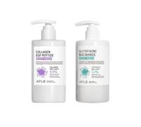 APLB - Glutathione Niacinamide Body Wash - 300ml (1ea) & Collagen EGF Peptide Body Wash - 300ml (1ea) Set