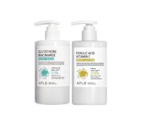 APLB - Glutathione Niacinamide Body Wash - 300ml (1ea) & Ferulic Acid Vitamin C Body Lotion - 300ml (1ea) Set