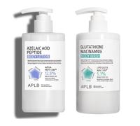 APLB - Glutathione Niacinamide Body Wash - (300ml x 1ea) & Azelaic Acid Peptide Body Lotion - (300ml x 1ea) Set