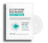 APLB Mascarilla Facial Coreana Glutathione Niacinamida 10uds | LIPO GLUTA NIAC CEN - Korean Skincare Limpiador Facial Hidratación Profunda & Calma, Piel Sensible, Elasticidad - 10 (25ml)